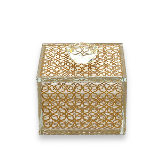 Gold Glittering Gems Box
